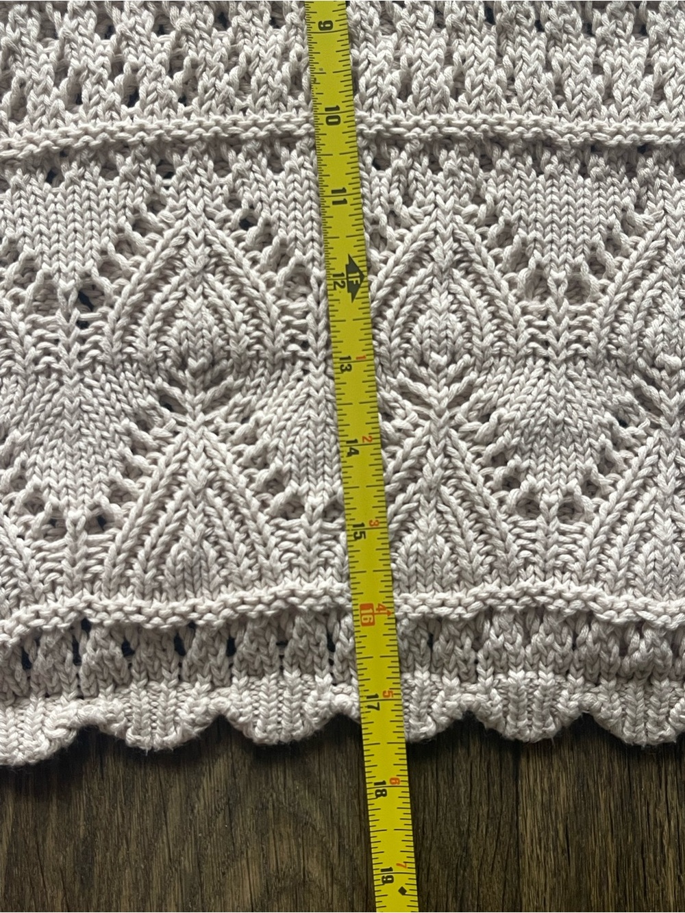 Garnet Hill 100% Organic Cotton Crochet Knit - Picture 14 of 16
